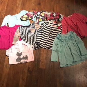 Girls 24M-2T long sleeve shirts